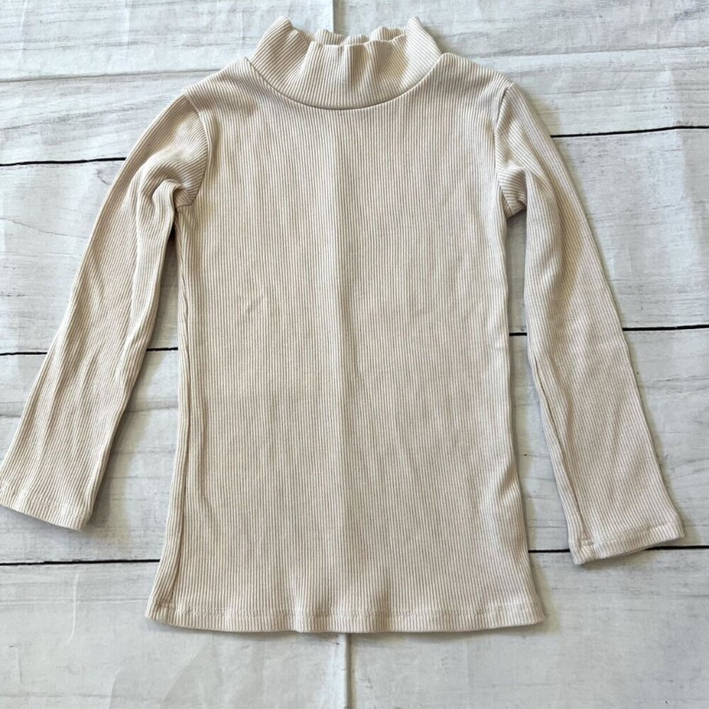 Pea Bee & Jae Ribbed MockNeck Top